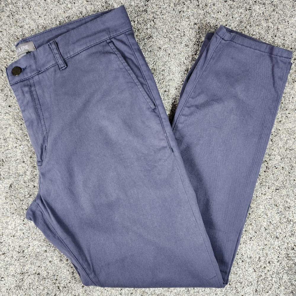 Ash & Erie Essential Chino Pants Mens 32x29 Slim Fit Stretch Cotton Excellent